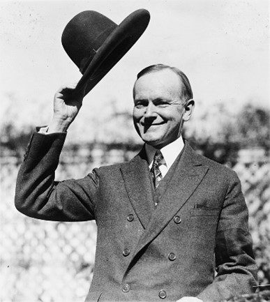 president calvin coolidge has a CX lesson