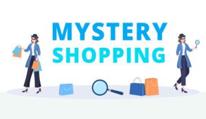 Customers assessing experiences wirh mystery shopping tool.